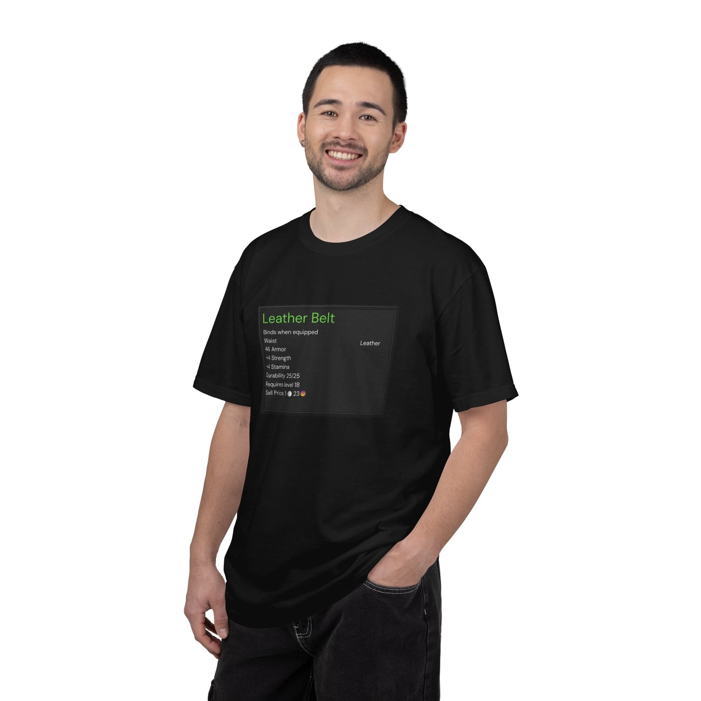 Leather Belt T-Shirt — Funny Gaming Quote Tee