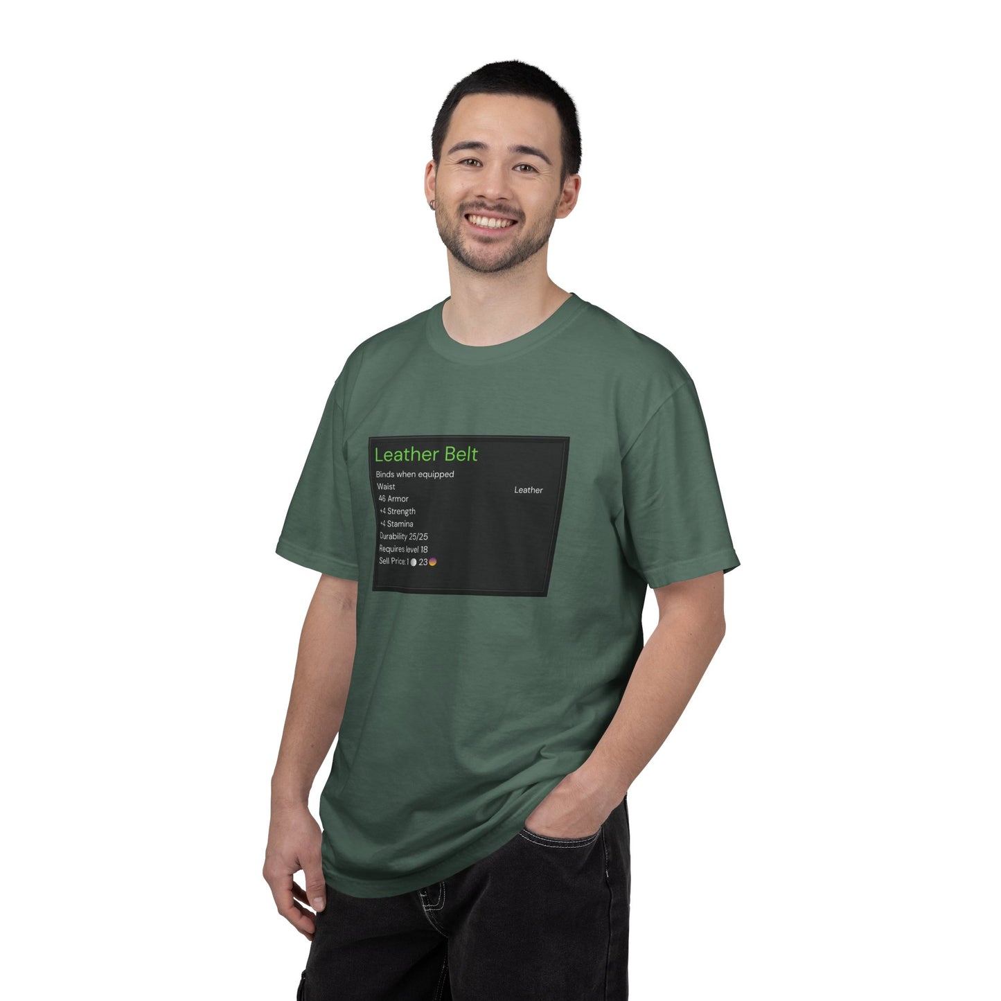 Leather Belt T-Shirt — Funny Gaming Quote Tee