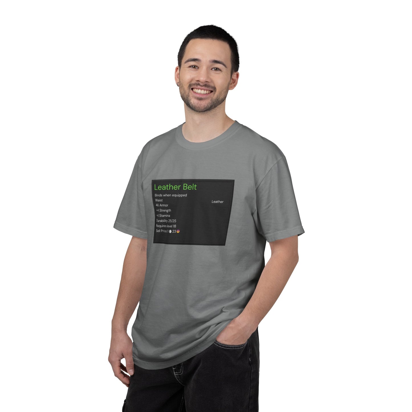 Leather Belt T-Shirt — Funny Gaming Quote Tee