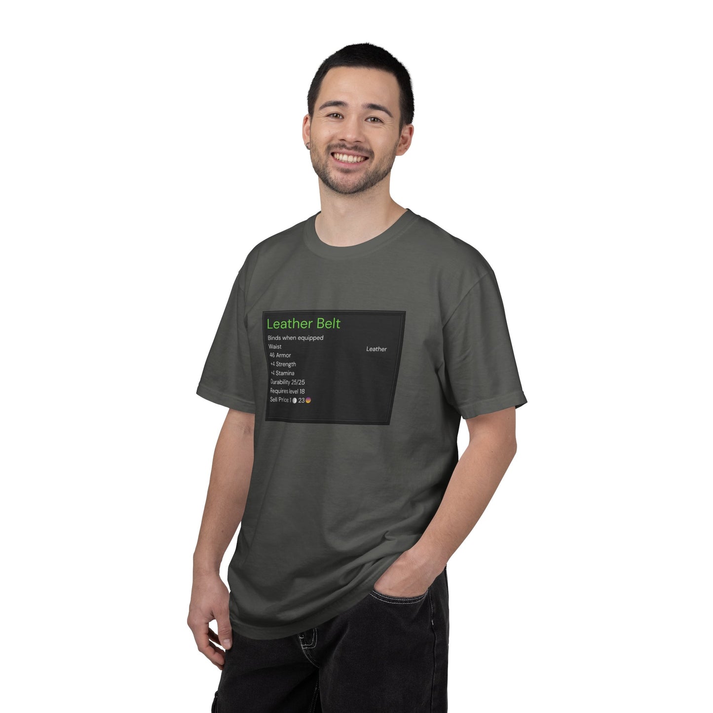 Leather Belt T-Shirt — Funny Gaming Quote Tee